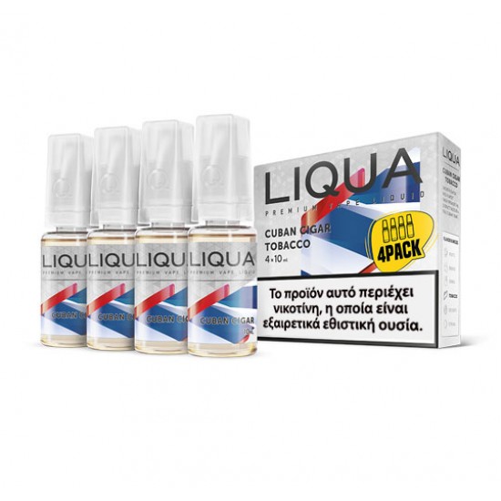 LIQUA CUBAN CIGAR 4X10ml