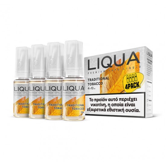 LIQUA TRADITIONAL TOBACCO 4X10ml