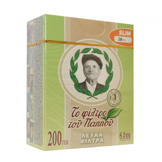 ΜΕ ΕΠΙΚΑΛΥΨΗ ΧΑΡΤΙΟΥ (47627) 6,4mm 200 ΤΕΜ ΦΙΛΤΡΑ ΤΟΥ ΠΑΠΠΟΥ ΜΕ ΕΠΙΚΑΛΥΨΗ ΧΑΡΤΙΟΥ (47627) 6,4mm 200 ΤΕΜ ΦΙΛΤΡΑ ΤΟΥ ΠΑΠΠΟΥ