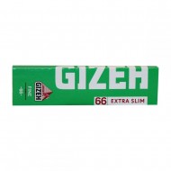 GIZEH ΠΡΑΣΙΝΟ EXTRA SLIM FINE 66 ΦΥΛΛΩΝ ΤΣΙΓΑΡΟΧΑΡΤΟ